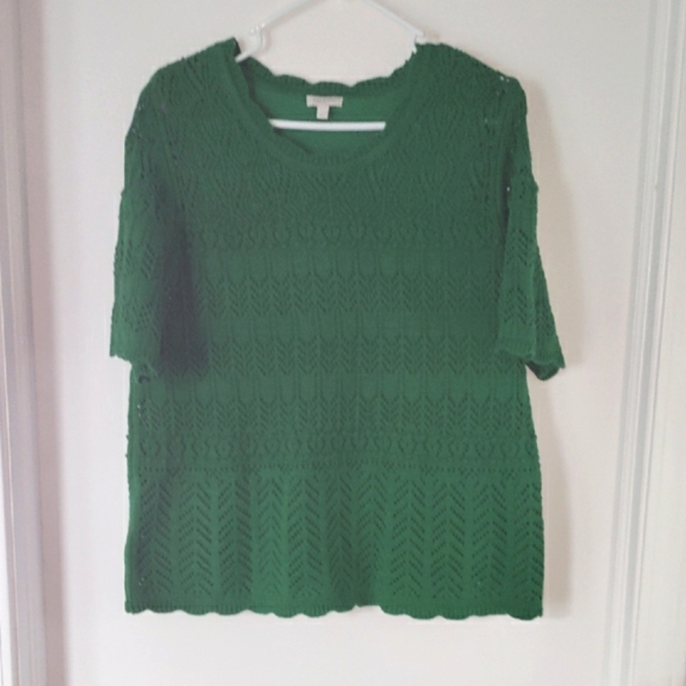Talbots Bright Green Sweater
